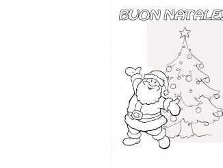 Disegni Da Colorare Di Natale 2009.Biglietto Di Natale Da Colorare Scolasticando It